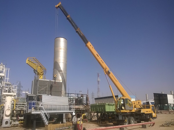 Hassi Messaoud filtration chamber installation